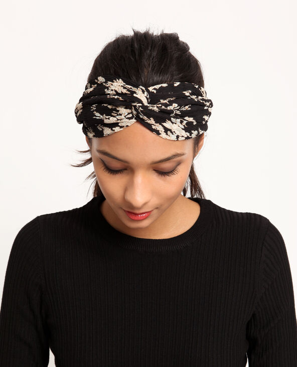 Headband fleuri noir - Pimkie