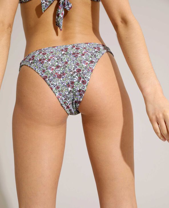 Bas de maillot de bain culotte à fleurs écru - Pimkie