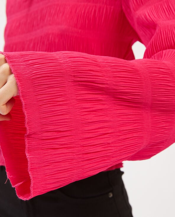 Top effet plissé rose fuchsia - Pimkie