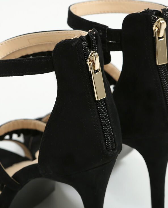 Sandales à talons aiguilles noir - Pimkie