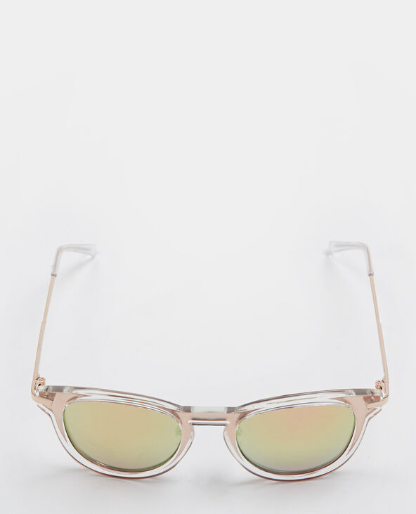 Lunettes de soleil effet miroir blanc - Pimkie