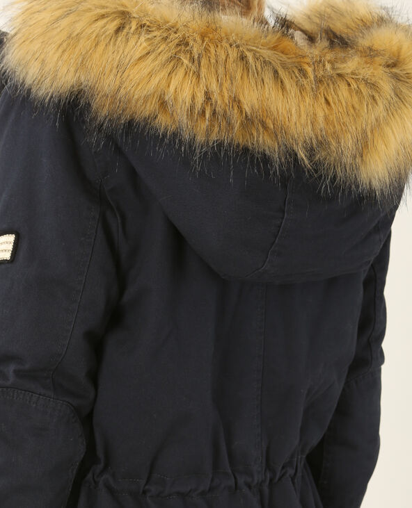 Parka longue à capuche noir - Pimkie