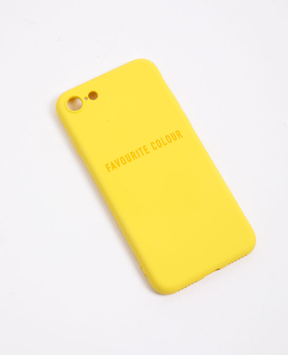 Coque compatible iPhone jaune - Pimkie