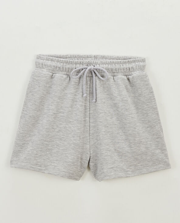 Short en molleton gris chiné - Pimkie