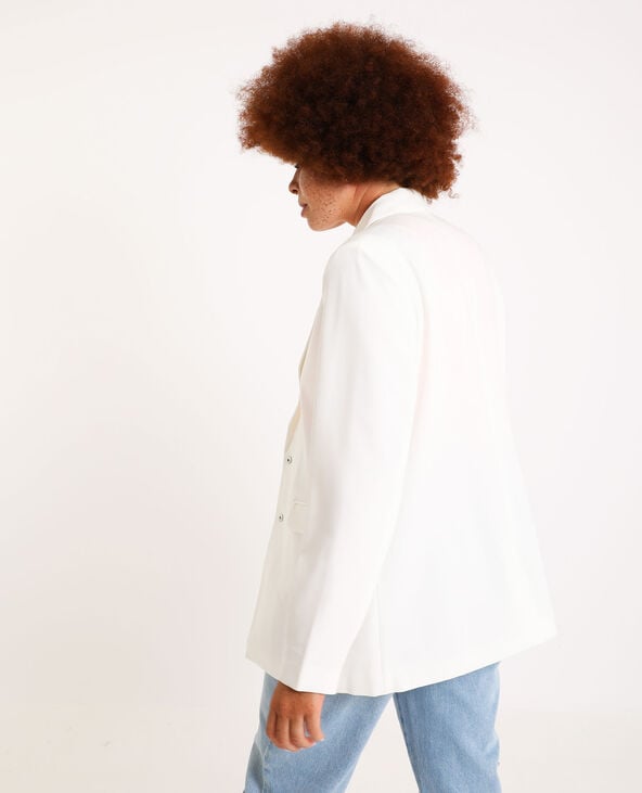 Veste blazer longue blanc - Pimkie