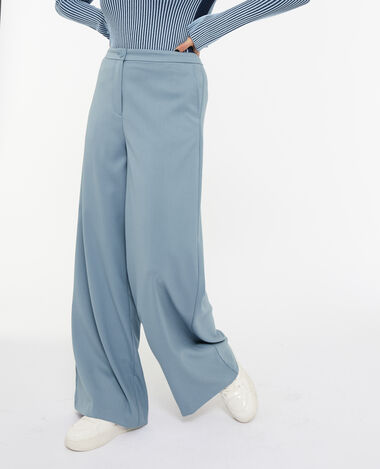 Pantalon droit et large bleu - Pimkie