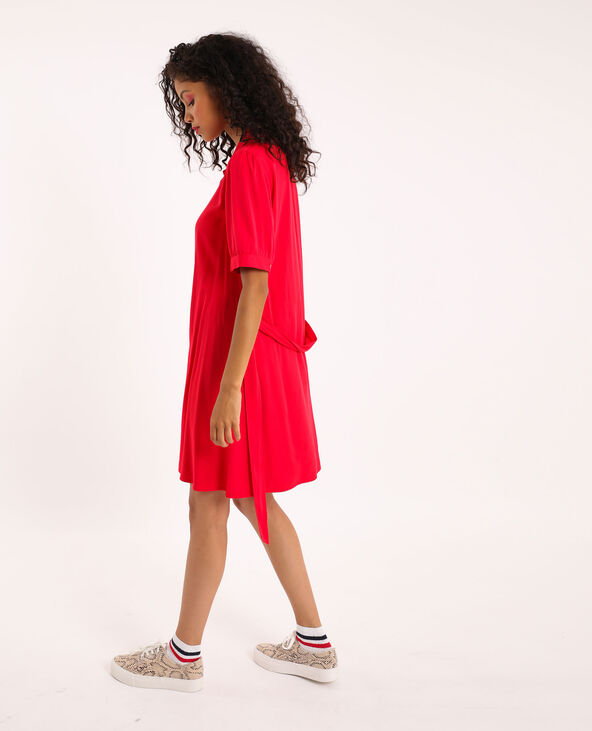 Robe boutonnée rouge - Pimkie