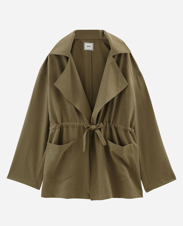 Veste fluide vert de gris - Pimkie