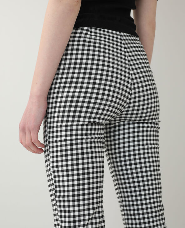 Pantalon flare Vichy