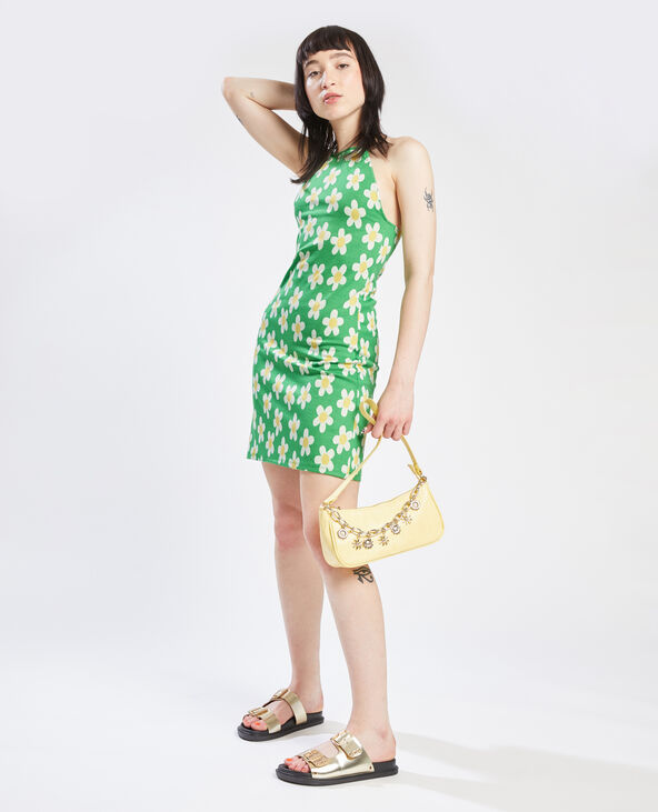 Robe dos nu en maille vert - Pimkie