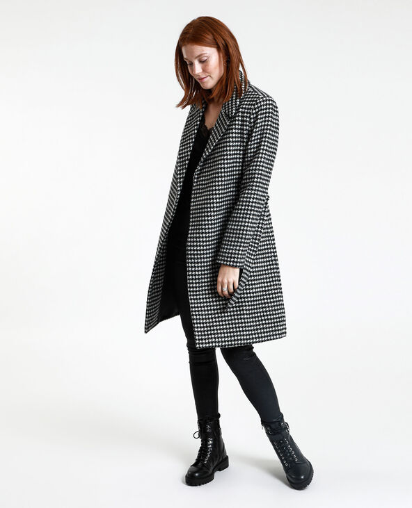 Manteau droit pied de poule