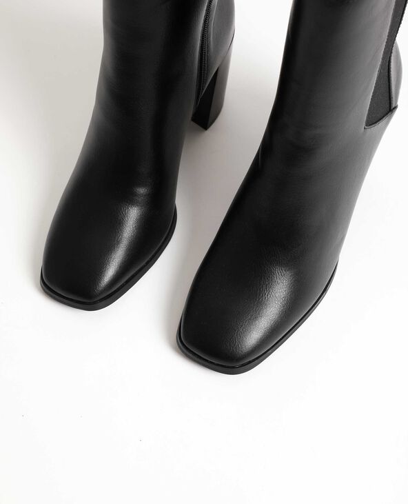 Bottes à talons hauts noir - Pimkie