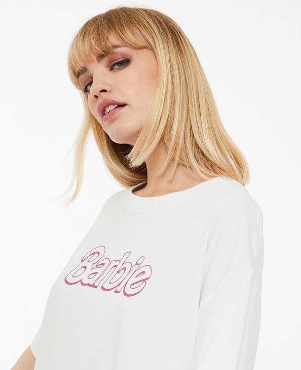 T-shirt oversize Barbie blanc - Pimkie