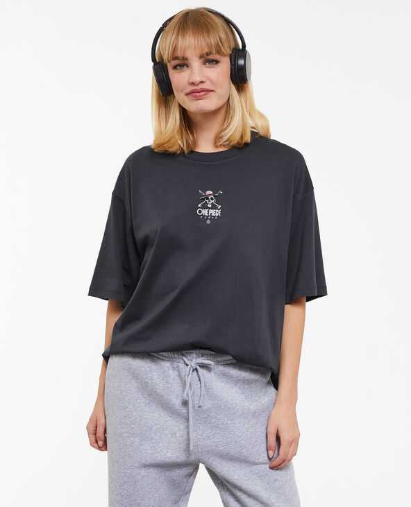 T-shirt oversize One Piece  gris foncé - Pimkie