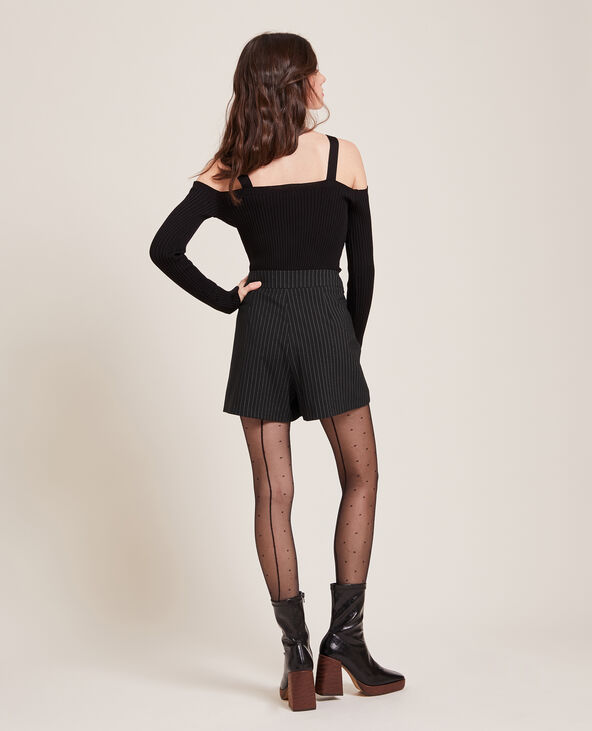 Jupe-short avec détail chaine noir - Pimkie