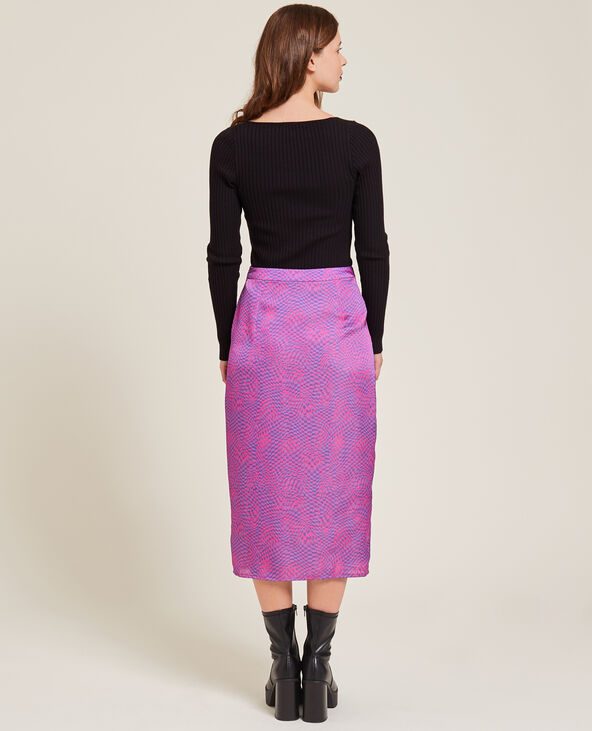Jupe midi fendue violet - Pimkie