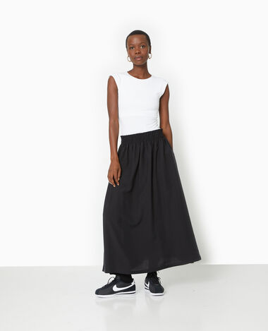Jupe Longue Midi Plissee Fleurie Satinee Pimkie