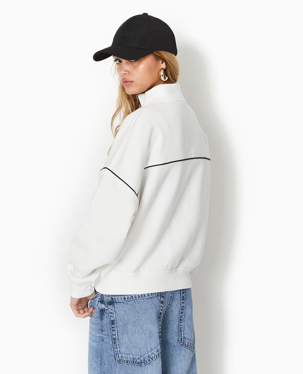Veste de survetement en molleton blanc - Pimkie