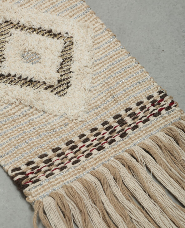Tapisserie murale tissée avec lurex blanc - Pimkie