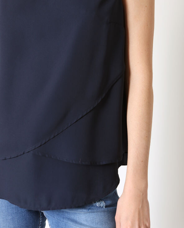 Top fluide bleu marine - Pimkie