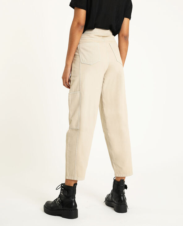 Pantalon slouchy en jean écru - Pimkie