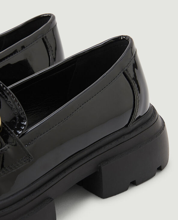 Mocassins chunky vernis noir - Pimkie