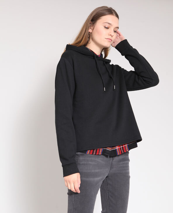 Sweat à capuche noir - Pimkie