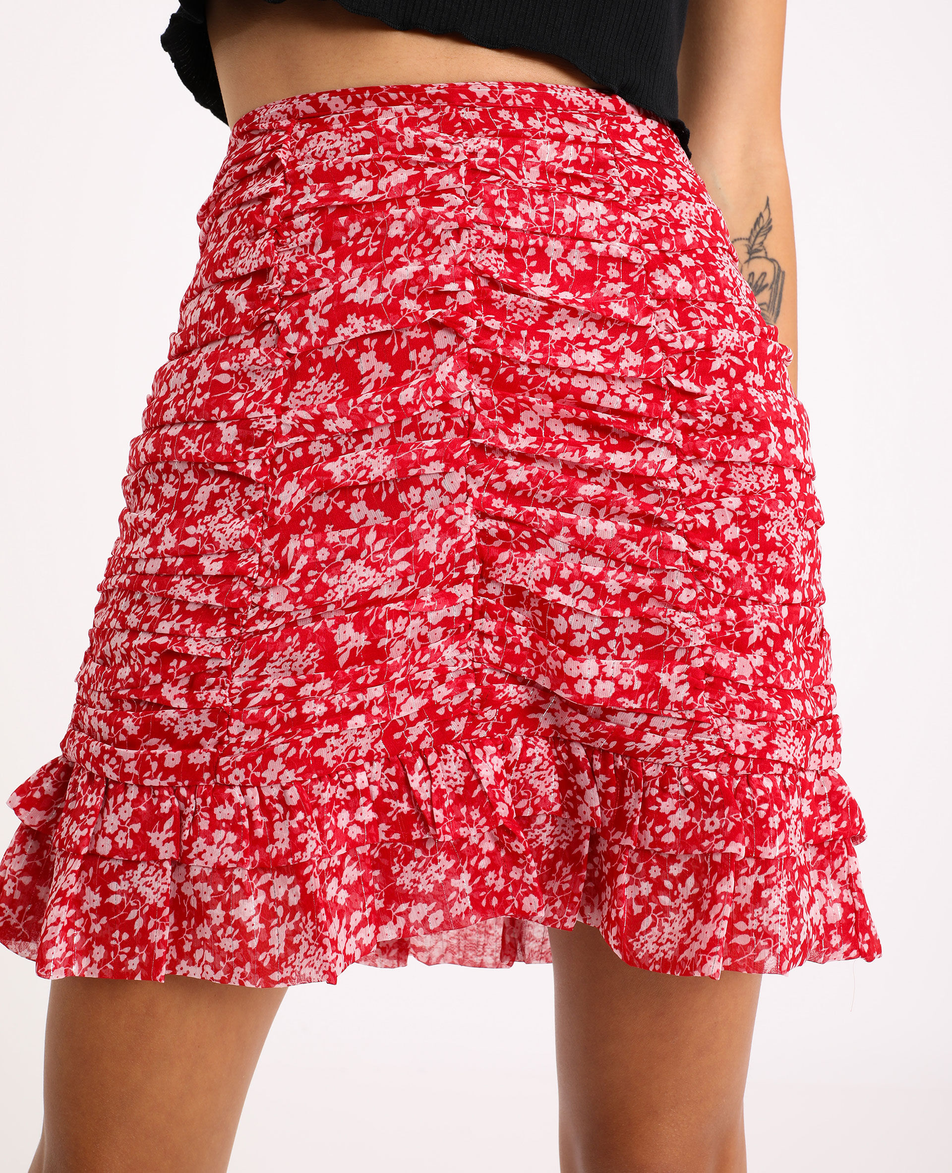 Jupe rouge pimkie top