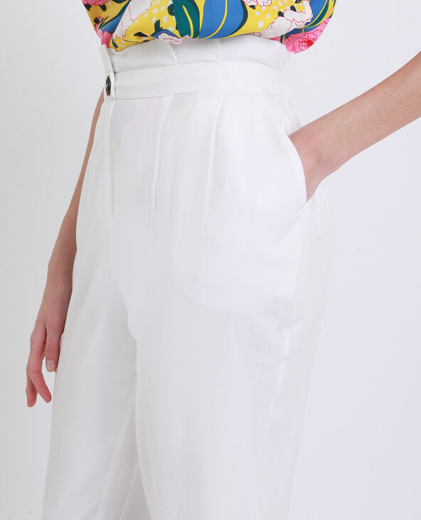 Pantalon carotte blanc - Pimkie