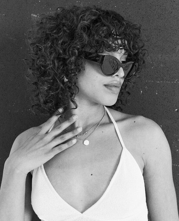 Top dos-nu en maille rustique blanc - Pimkie