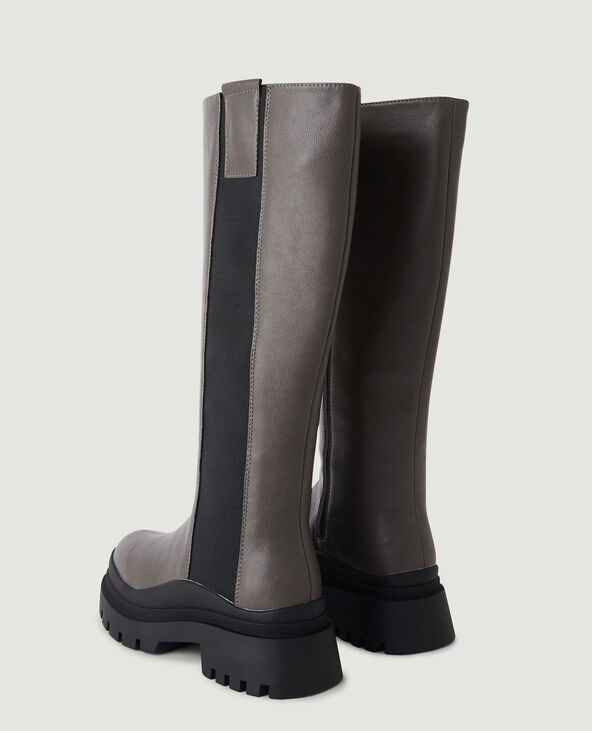 Bottes semelles crantées gris - Pimkie