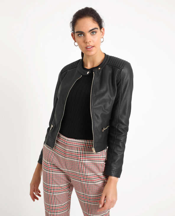 Veste en simili cuir