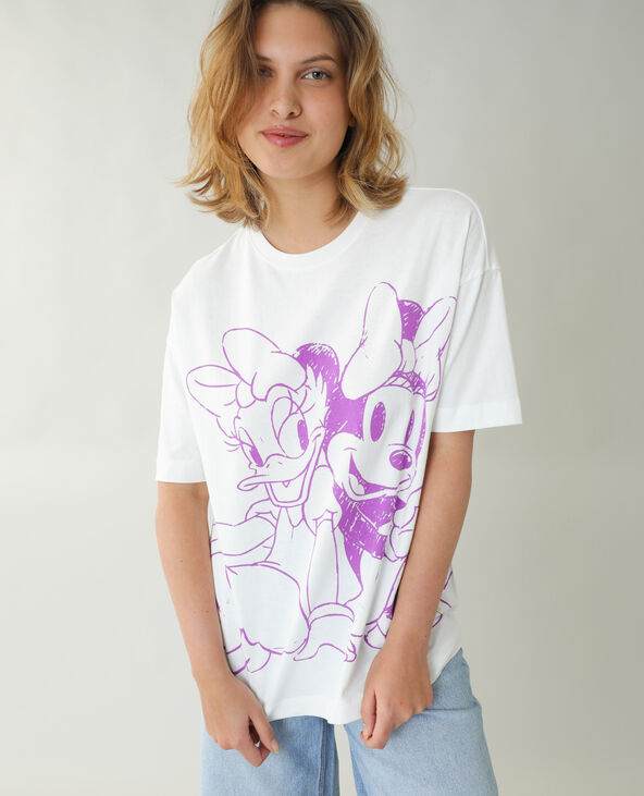T-shirt ample Minnie et Daisy écru - Pimkie