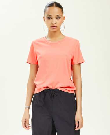 T-shirt basique col rond rose - Pimkie