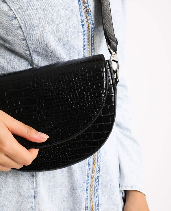 Sac demi-lune noir - Pimkie