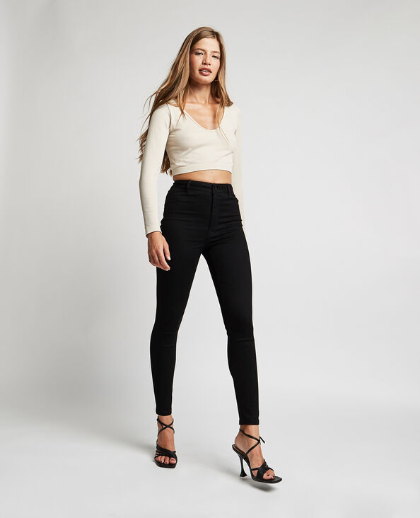 Jegging taille haute noir - Pimkie