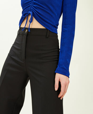 Pantalon droit taille haute noir - Pimkie