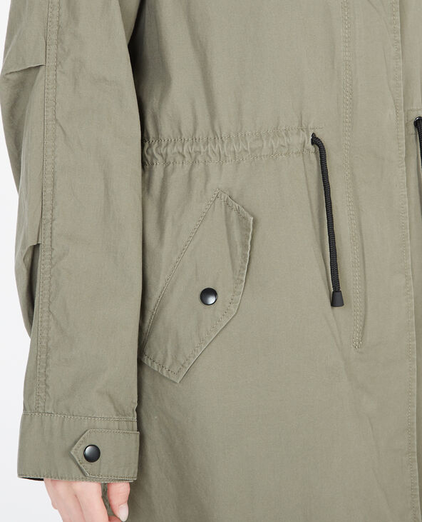 Parka légère à capuche vert kaki - Pimkie