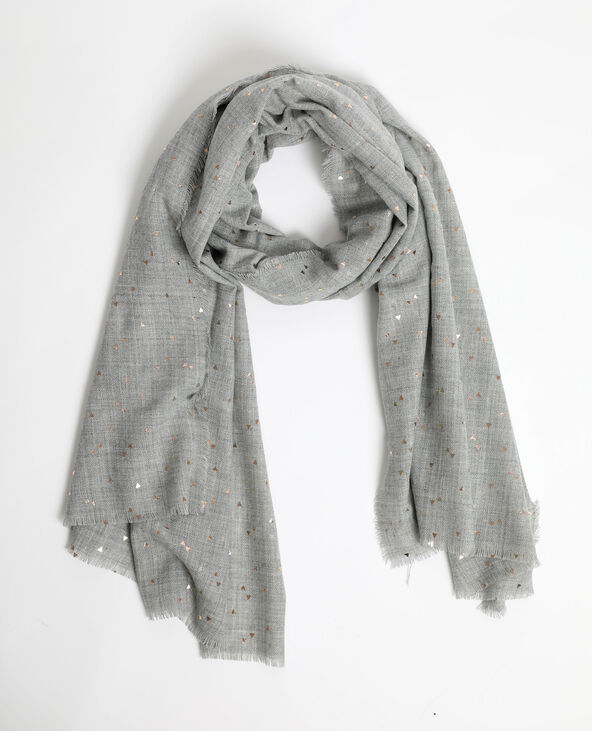 Echarpe légère gris chiné - Pimkie