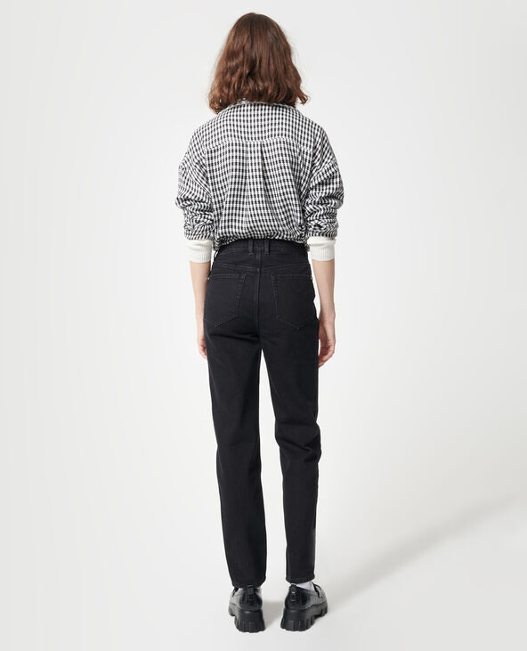 Jean mom taille haute noir - Pimkie