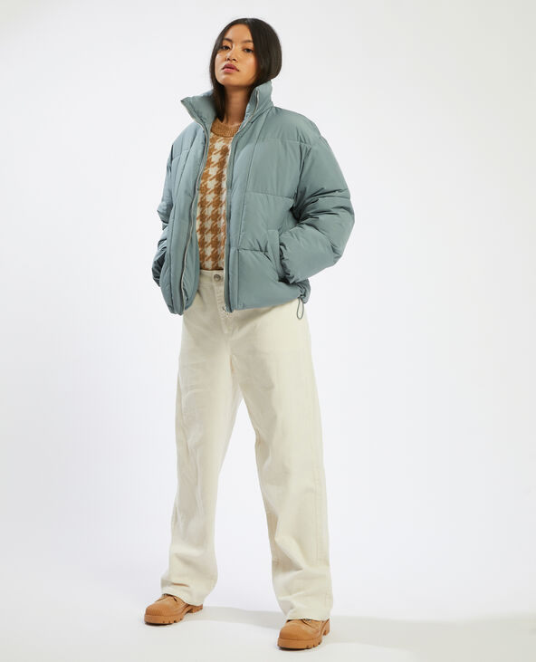 Doudoune matière 100% polyester recyclé bleu clair - Pimkie
