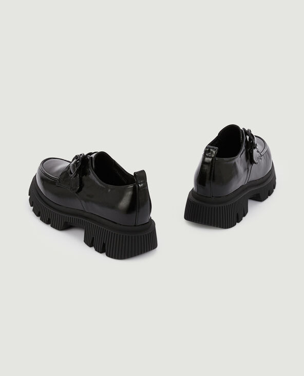 Mocassins avec boucle semelles crunchy noir - Pimkie