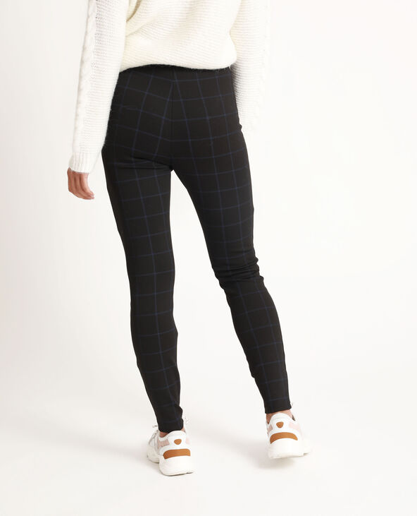 Legging à carreaux noir - Pimkie
