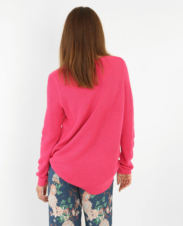 Pull basique rose fuchsia - Pimkie