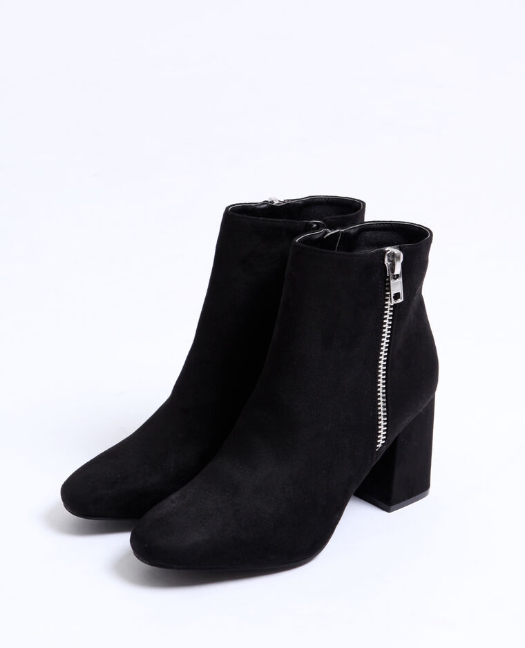 Bottines suédine noir - Pimkie