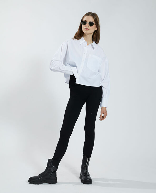Chemise cropped blanc - Pimkie
