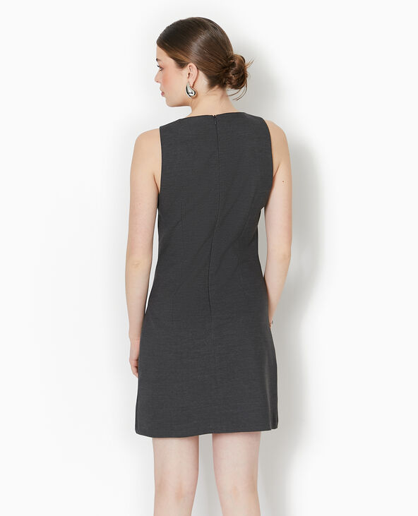 Robe courte sans manches gris foncé - Pimkie