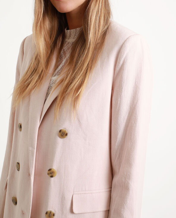 Blazer double boutonnage rose clair - Pimkie
