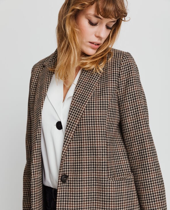 Manteau pied de best sale poule zara femme