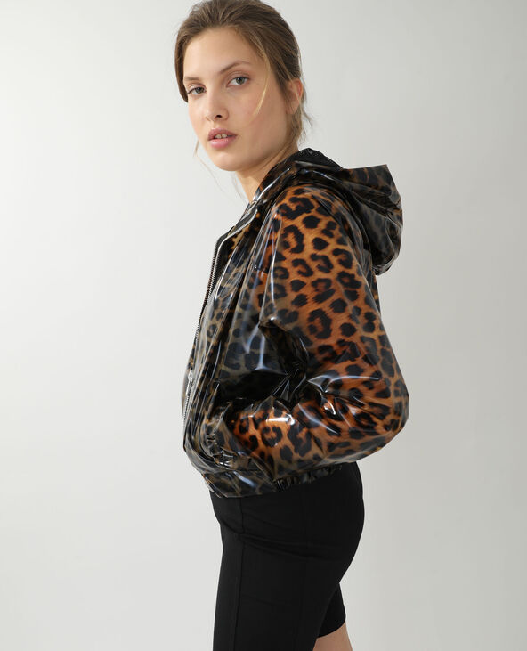 Veste imperméable léopard vieux rose - Pimkie